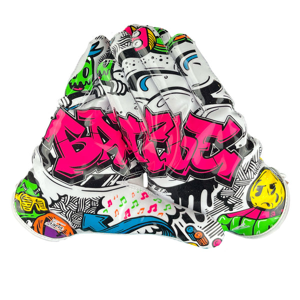 "Graffiti" Doom Speed Receiver Football Gloves