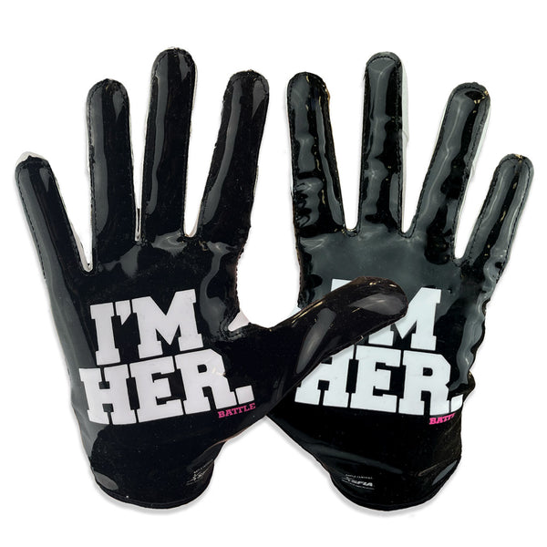 "I'm Her" Bella Female Receiver Football Gloves