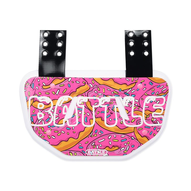Pink donut-patterned product with 'BATTLE' text on a white background