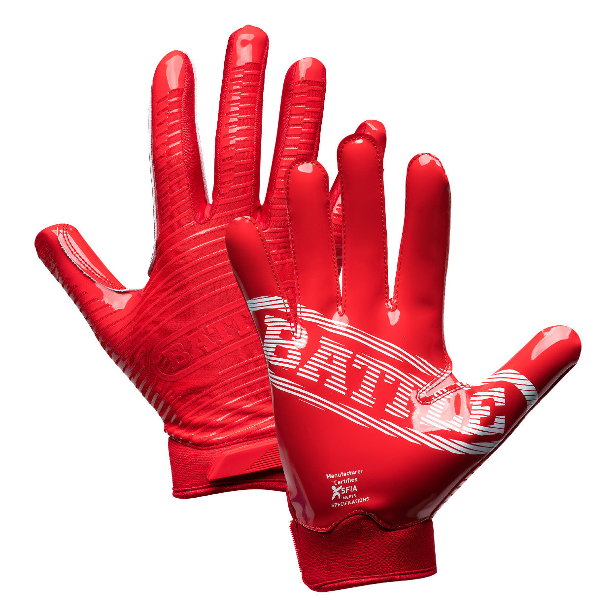 BATTLE TRIPLE THREAT グローブ ジュニアXL Battle Sports Triple Threat Football Receiver Gloves - Large
