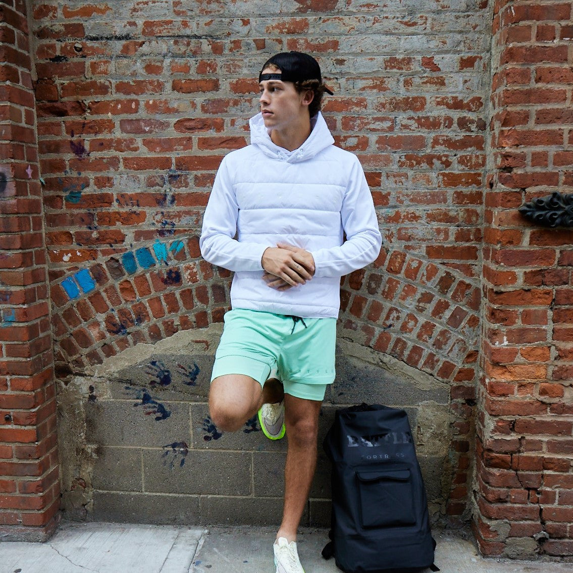 Battle Fly 5 Double Layer Mens Compression Shorts