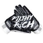 Black; Youth Football Receiver Gloves