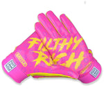 Pink; Youth Football Receiver Gloves