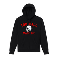 Football Made Me Premium Heavyweight Football Hoodie - Adult