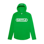 Green; Battle Sports Light Action Athletic Hoodie