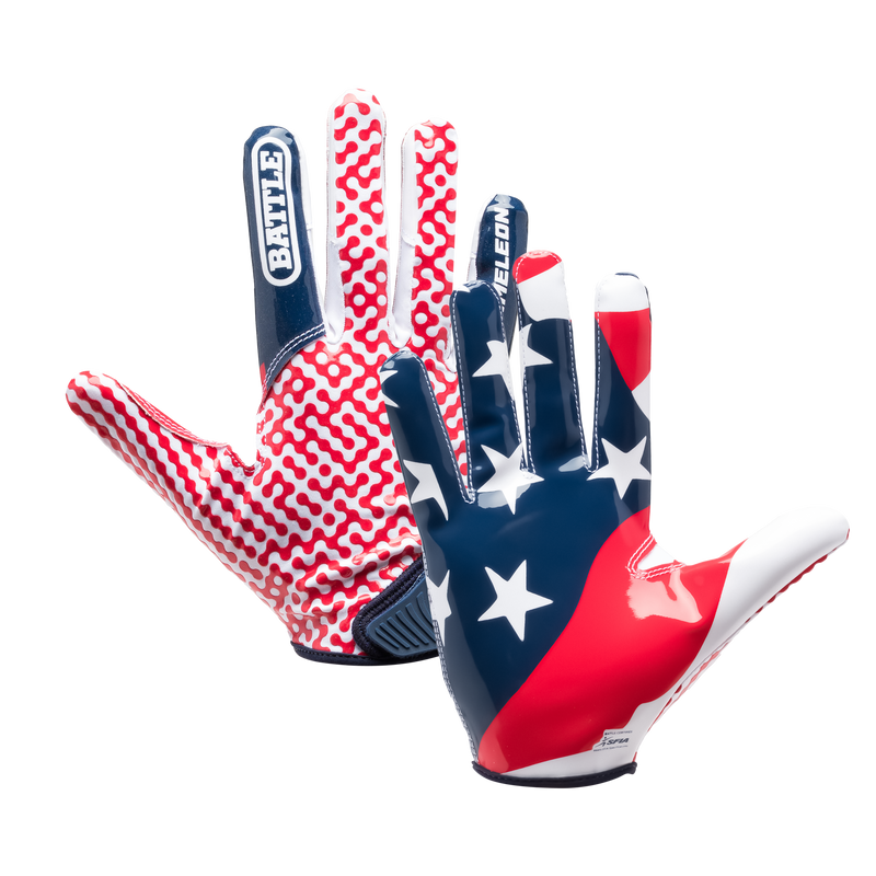USA Chameleon Receiver Football Gloves