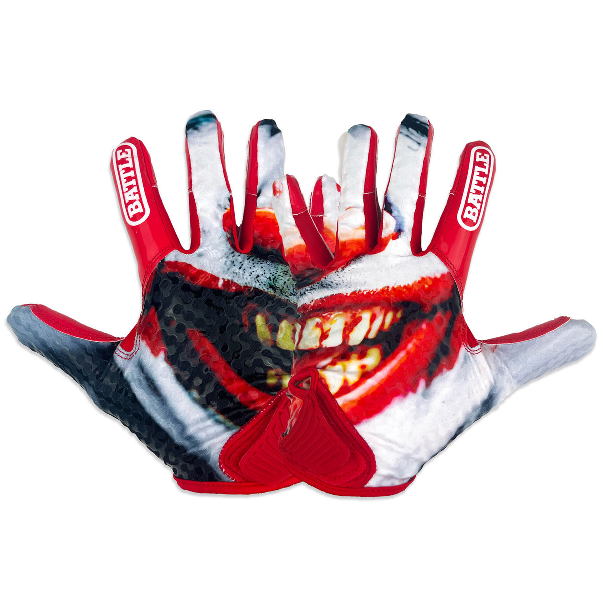 Grin Chameleon Receiver Football Gloves Battle Sports