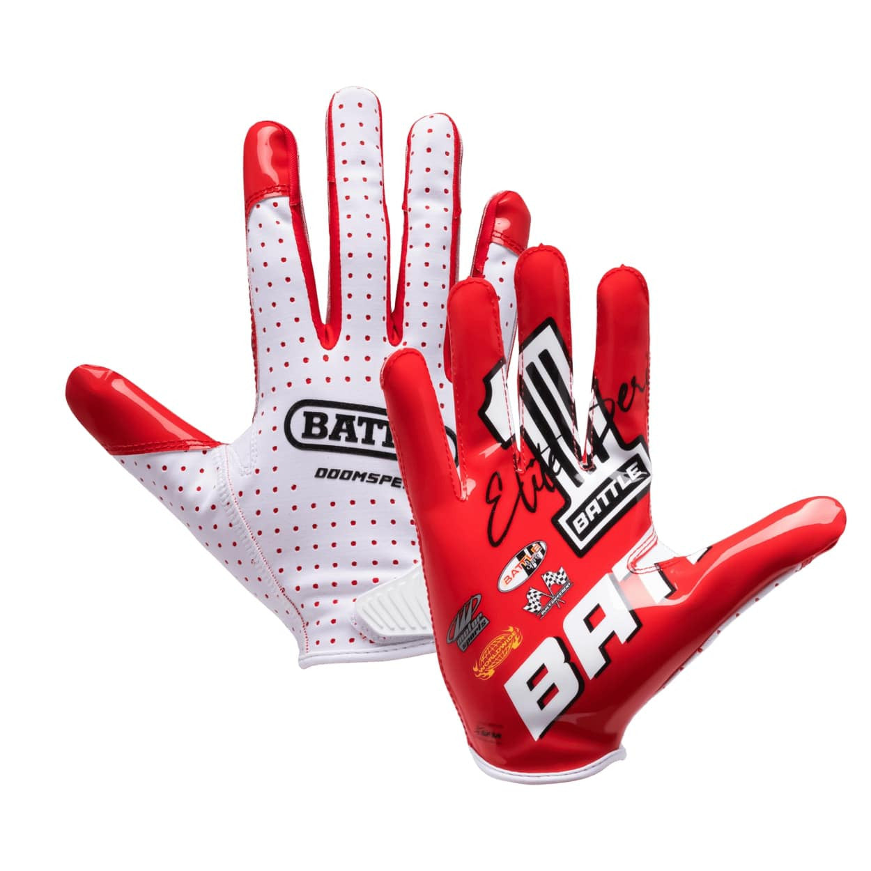 BATTLE DOOM SPEED アメフトグローブ L サイズ Racing Doom Speed Receiver Football Gloves | Battle Sports
