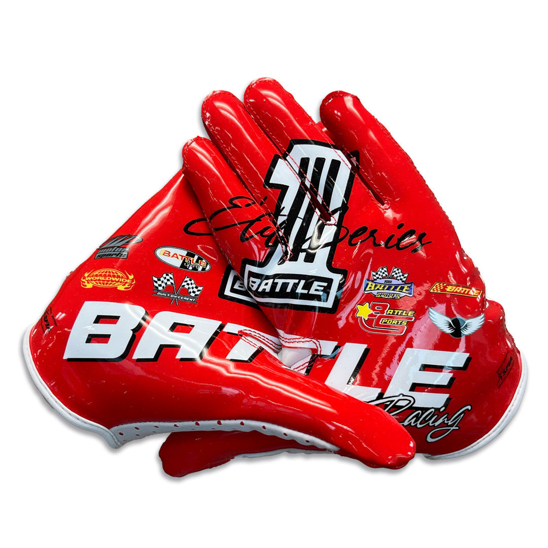 Racing Doom Speed Receiver Football Gloves | Battle Sports