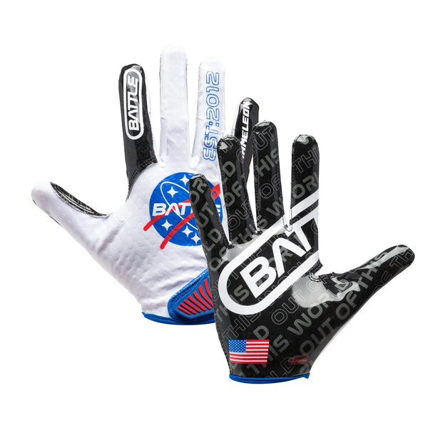 "Space" Chameleon Receiver Football Gloves