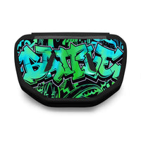 Iridescent Graffiti Football Back Plate