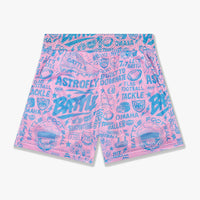 Collage Mesh Shorts
