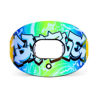 Iridescent Graffiti Oxygen Football Mouthguard