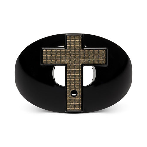 "3D Diamond Cross" Chrome Oxygen Football Mouthguard by Battle Sports