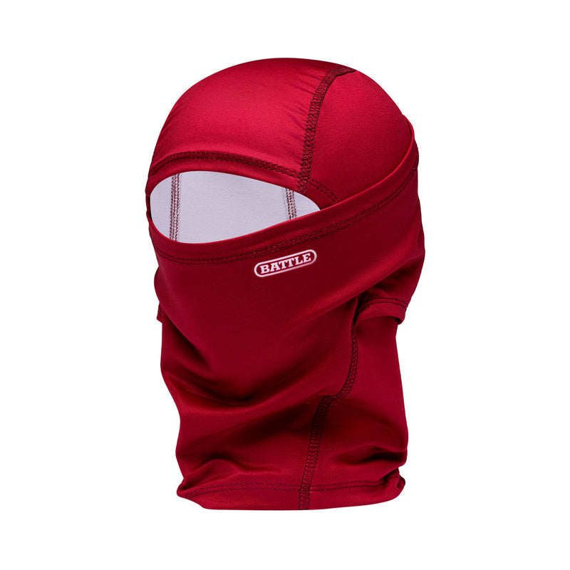 Maroon; Battle Football Performance Mask, Breathable Athletic Sports Mask
