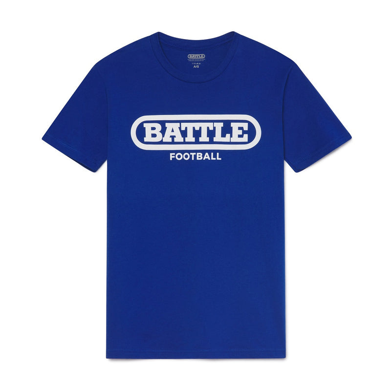 Blue/White; Battle Original Football Comfy Tees For Adults & Youths