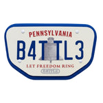 Pennsylvania License Football Back Plate - Adult