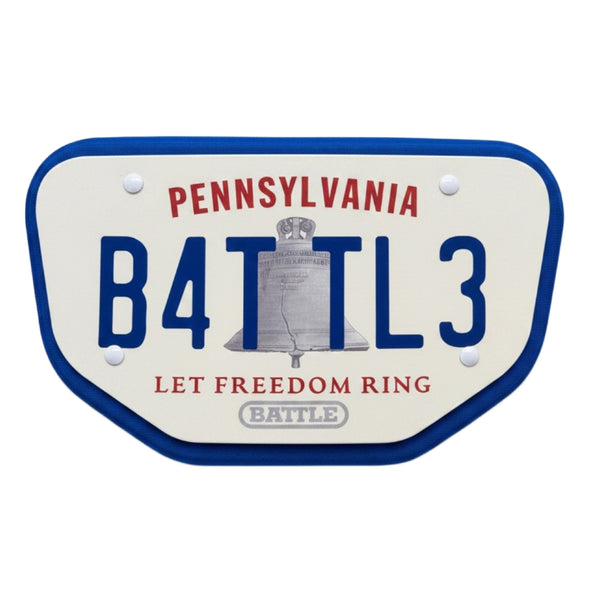 Pennsylvania License Football Back Plate - Adult