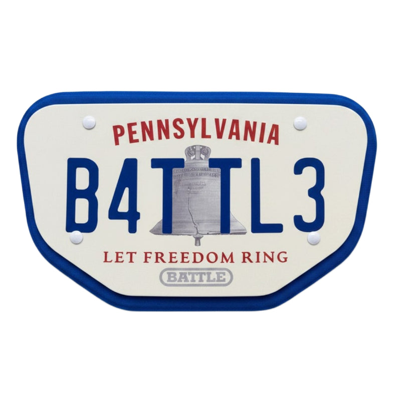 Pennsylvania License Football Back Plate - Adult