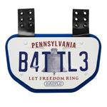 Pennsylvania License Football Back Plate - Adult