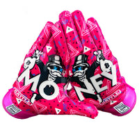 Money Man Receiver Football Gloves (Adult)