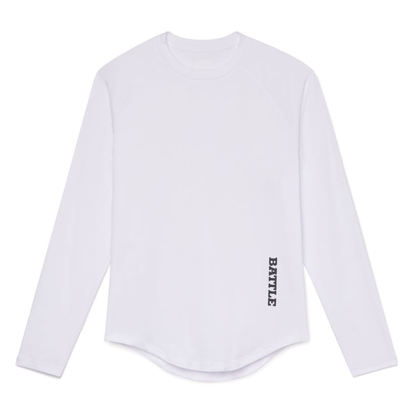 White; Speed Performance Long Sleeve Shirts for Adults and Youth