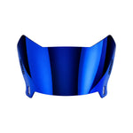 Battle Eclipse Prism blue football helmet visor with anti-fog and UV protection, tool-less install.
