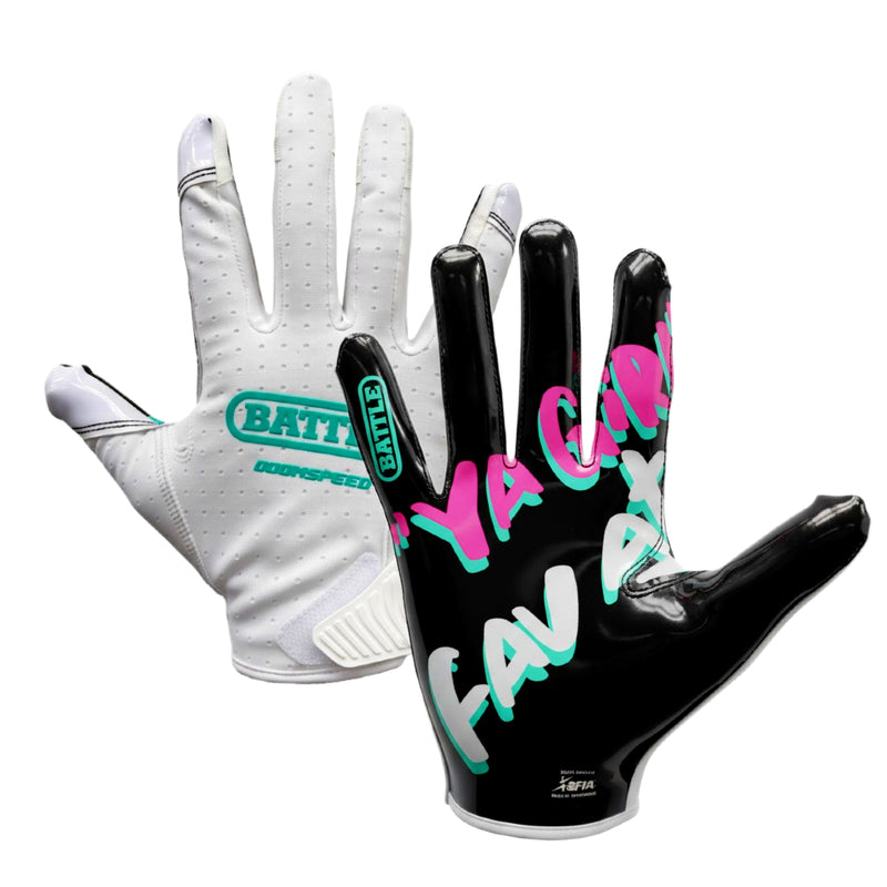 Ya Girls Favorite Athlete Doom Speed Receiver Football Gloves