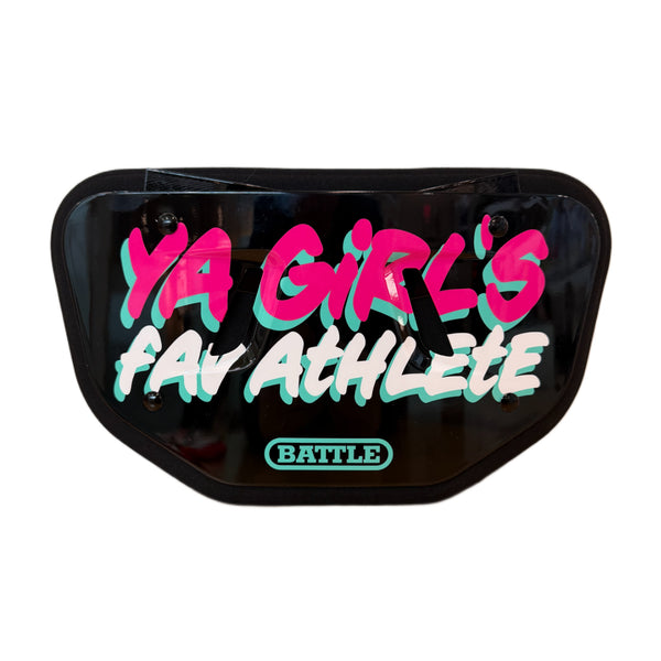 Ya Girl's Favorite Athlete Football Back Plate