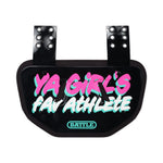 Black backplate with colorful text and 'BATTLE' logo on a white background
