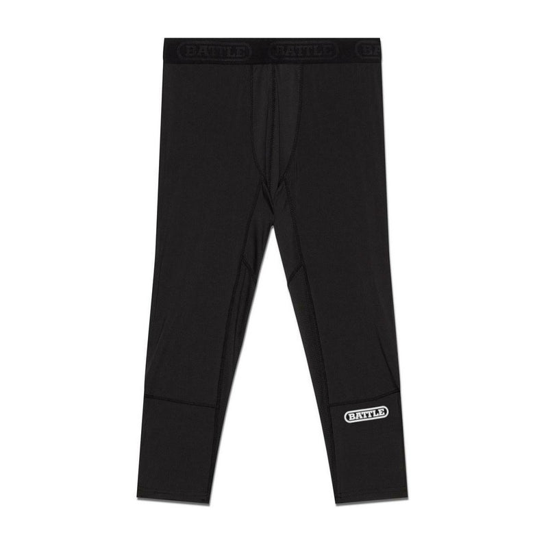 Black/White; Men's 3/4 Compression Tights