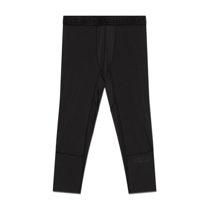 Black/Black; Men's 3/4 Compression Tights