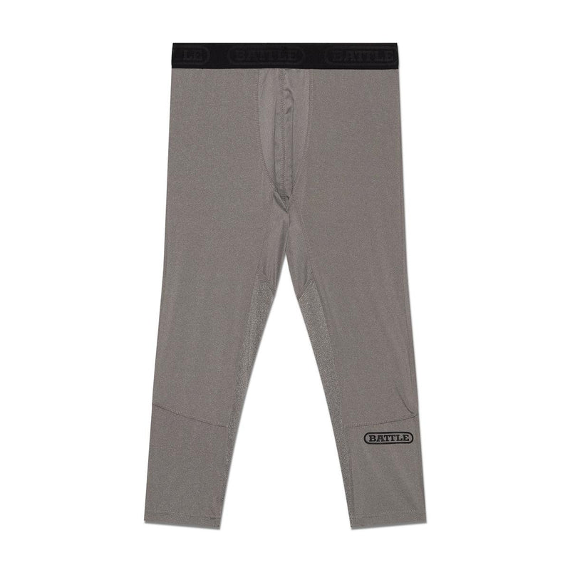 Grey; Men's 3/4 Compression Tights