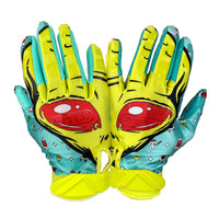 Alien Cloaked Receiver Football Gloves