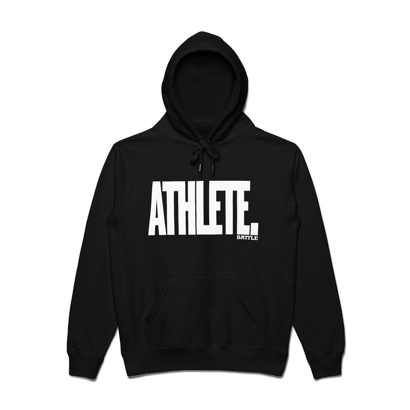 Black/White; Battle ATHLETE - Premium Heavyweight Pullover Sweatshirt