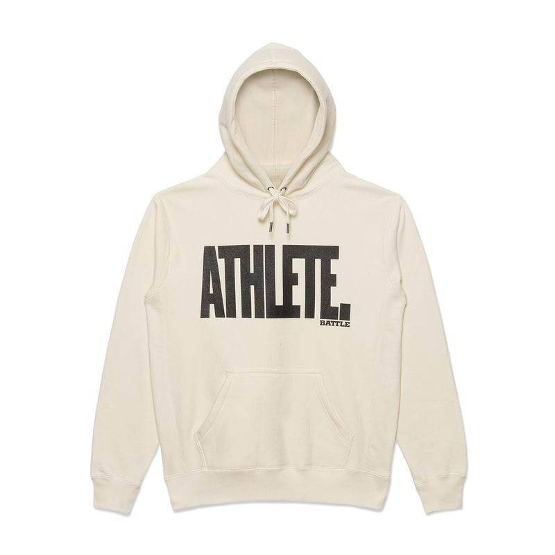 Cream/Black; Battle ATHLETE - Premium Heavyweight Pullover Sweatshirt