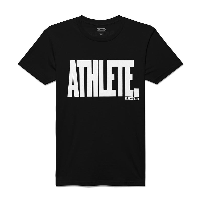Black; Vibrant Battle Sports Athlete T-shirt designed for athletic performance