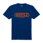 Blue/Orange; Battle Original Football Comfy Tee For Adults & Youths