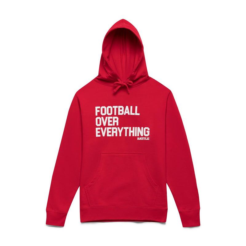 Red; Football Warm-up Hoodie