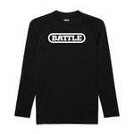 Black; Men's Performance Long Sleeve Shirt With Prominent BIG Battle Logo