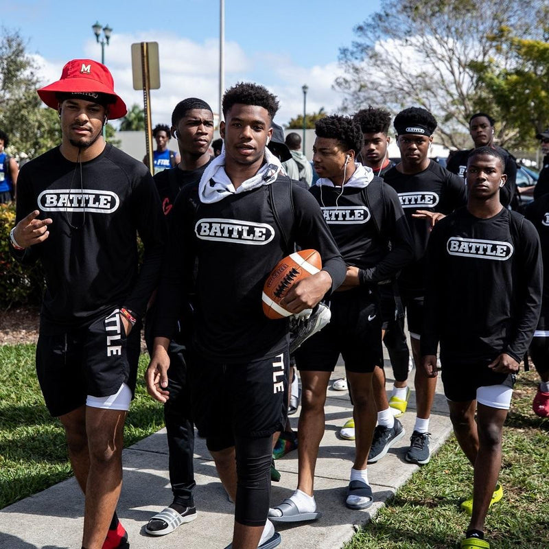 Battle Sports Long Sleeve Performance - BIG Logo Adult and Youth