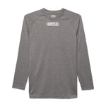 Grey; Battle Sports Long Sleeve Performance Team Athletic Fit T-Shirts