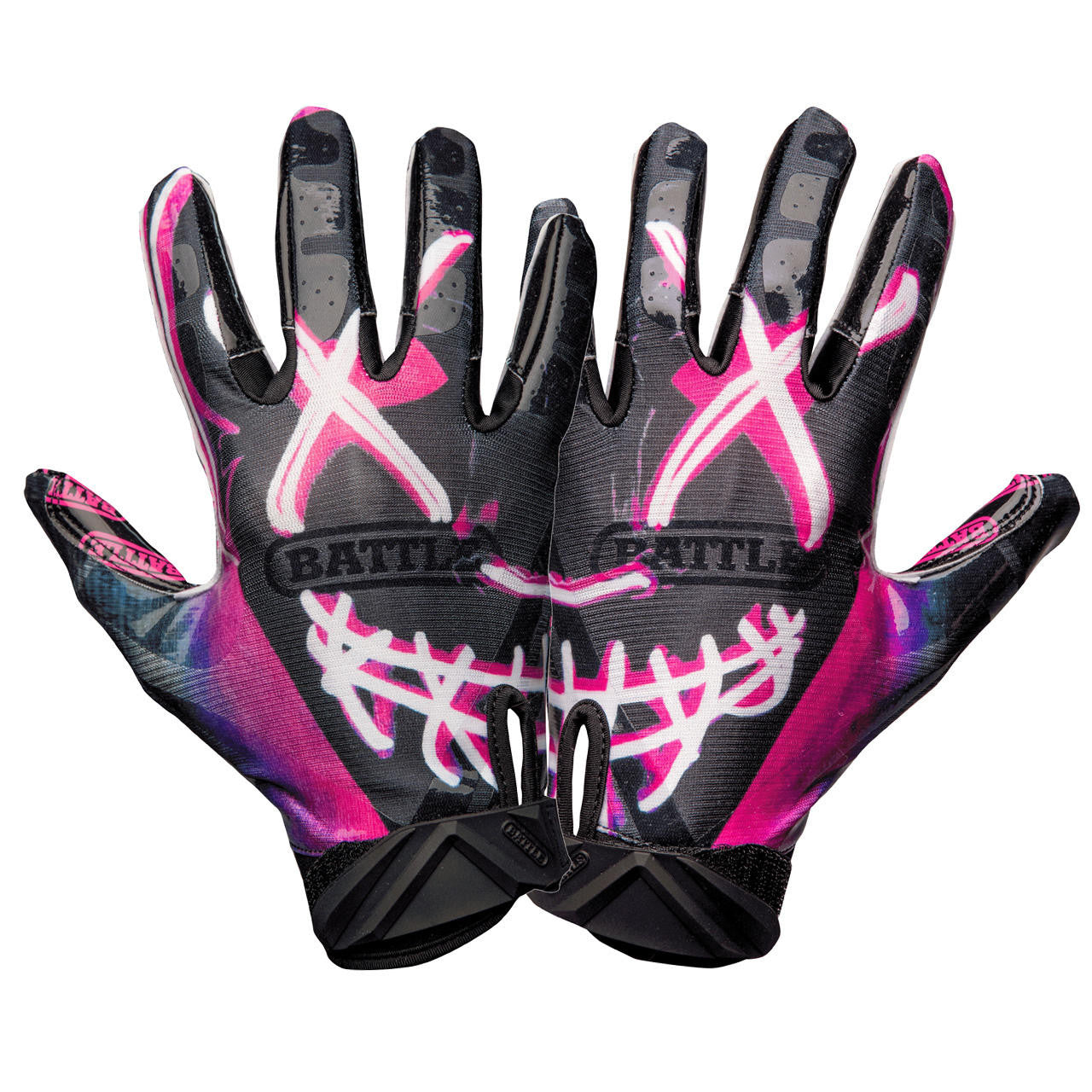 【M】BATTLE Clown Cloaked GLOVE アメフト グローブ Clown