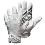White; Receiver Football Gloves