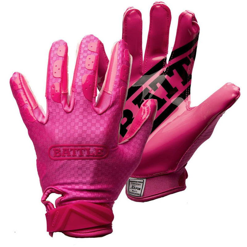 Pink; Receiver Football Gloves