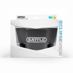Battle Eclipse Smoke football helmet visor with anti-fog and UV protection, tool-less install.
