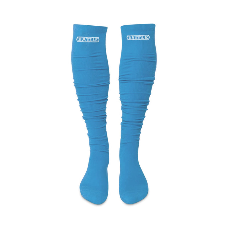 Columbia Blue; Battle Football Long Socks - Adult & Youth