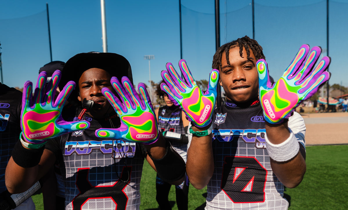 Heat Map Doom Speed Receiver Football Gloves