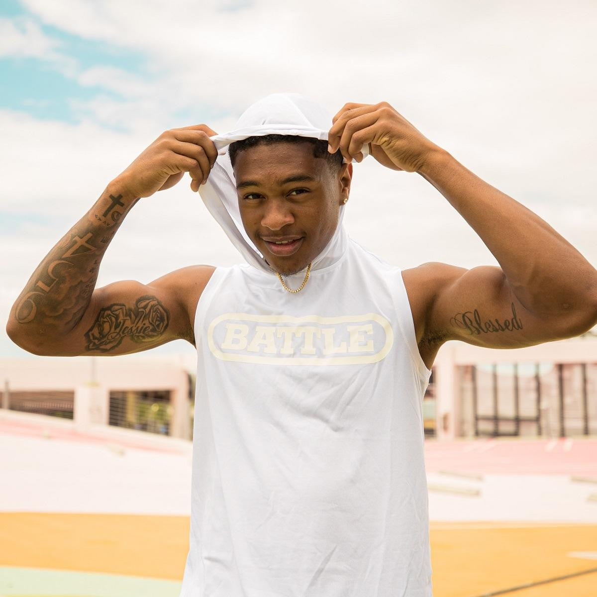 Light Action Sleeveless Athletic Hoodie for Adults & Youth