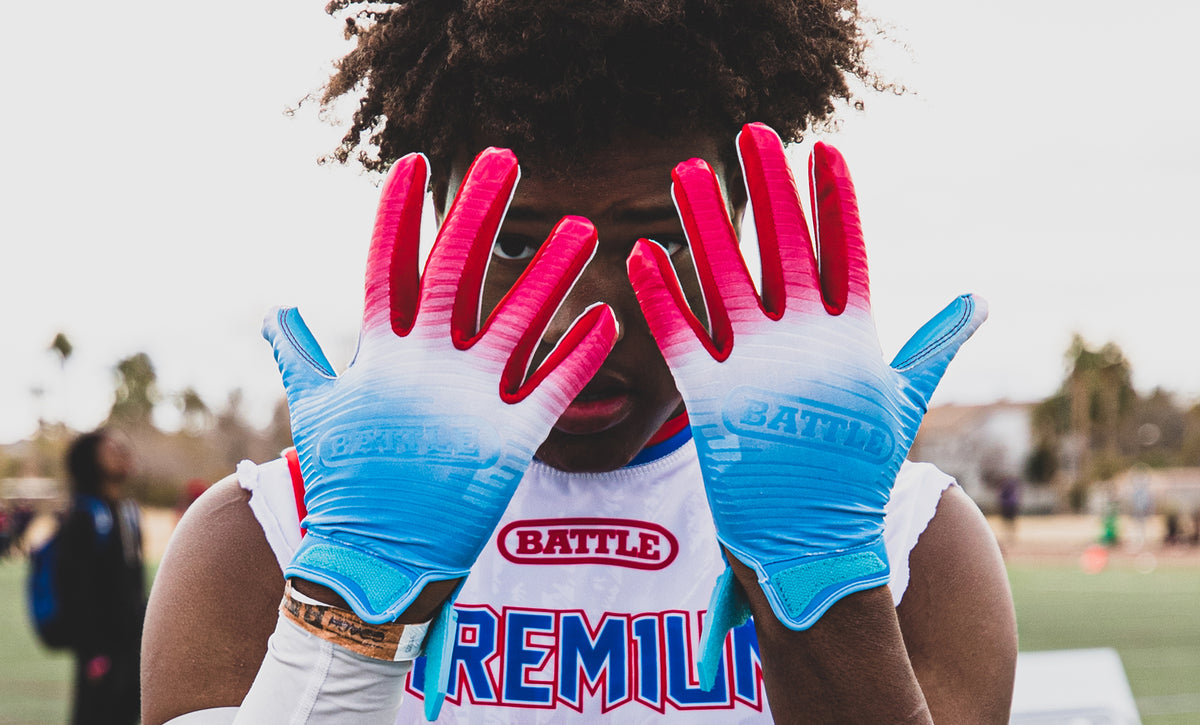 Gradient Doom Receiver Football Gloves